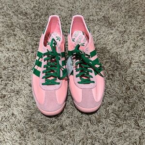 Adidas SL 72 OG W in Watermelon and Adidas Green